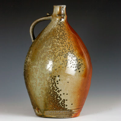 wood-fire (anagama) jug 2 alternate side